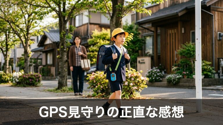 小学生のGPSと見守りを考えるイメージ